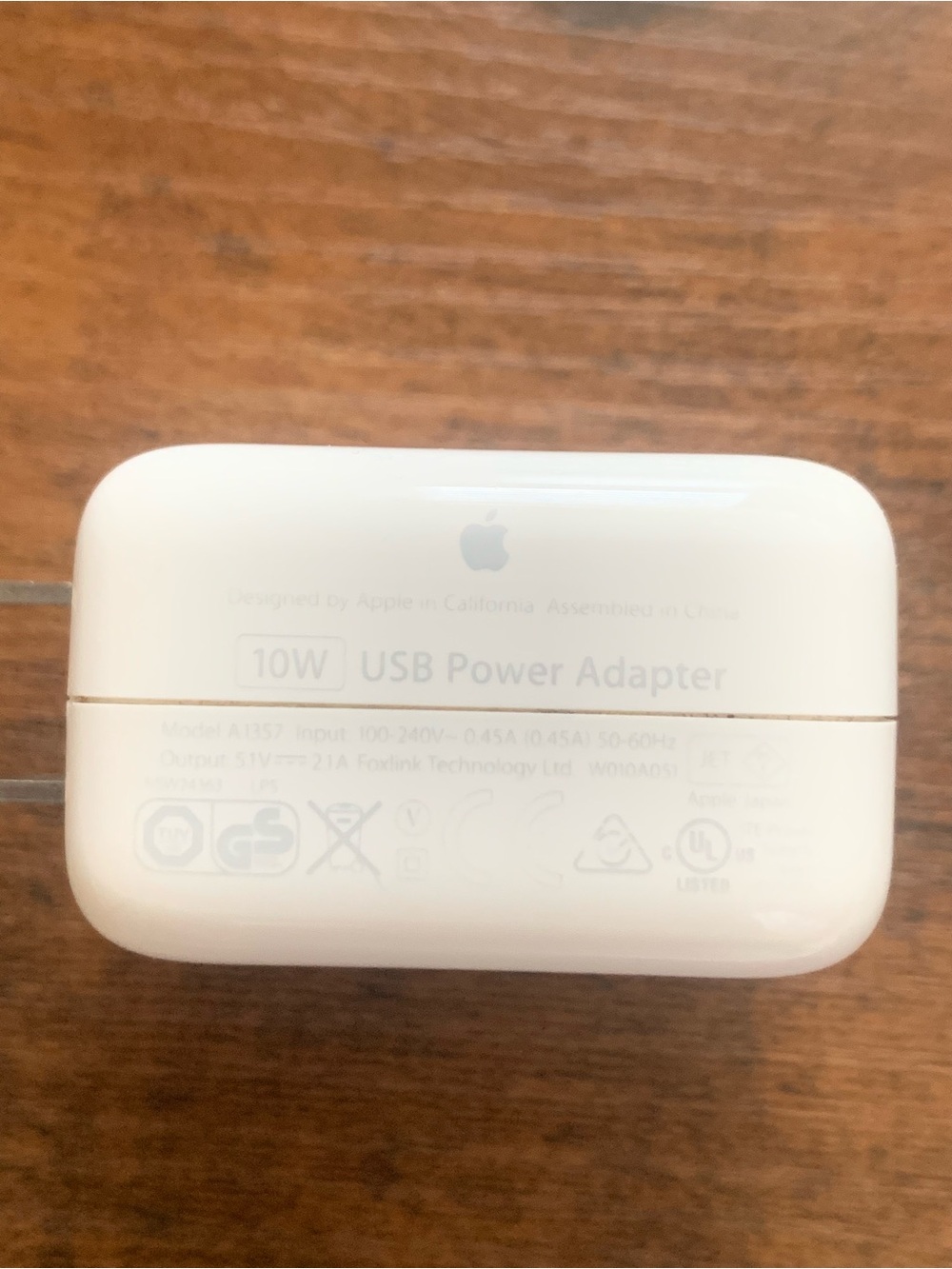 Apple USB Power Adapter - White